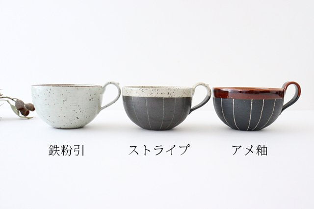 Soup Cup Stripe White | Shigaraki Ware