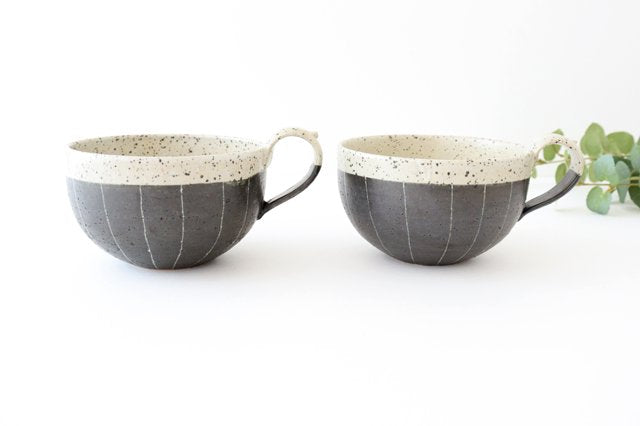 Soup Cup Stripe White | Shigaraki Ware