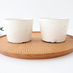 Multi-cup cracked powder pottery Shigaraki ware