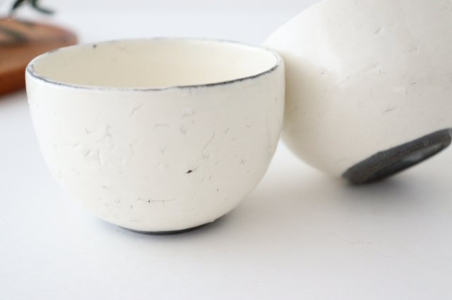 Small cup, cracked powder, pottery, Shigaraki ware