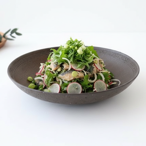Round Deep Plate Iron Rust | Shigaraki Ware