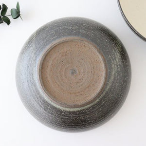 Large Bowl Gray-lined | Serving Bowl Shigaraki Ware