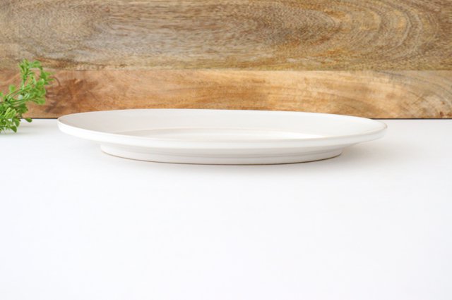 Kosen Kiln Oval Plate White L | Banko Ware