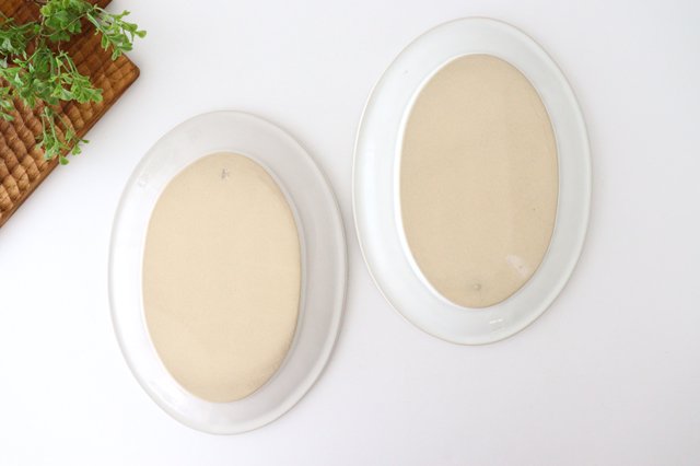 Kosen Kiln Oval Plate White L | Banko Ware