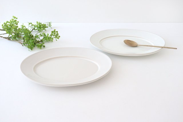 Kosen Kiln Oval Plate White L | Banko Ware