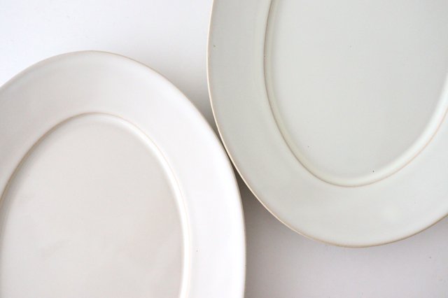 Kosen Kiln Oval Plate White L | Banko Ware