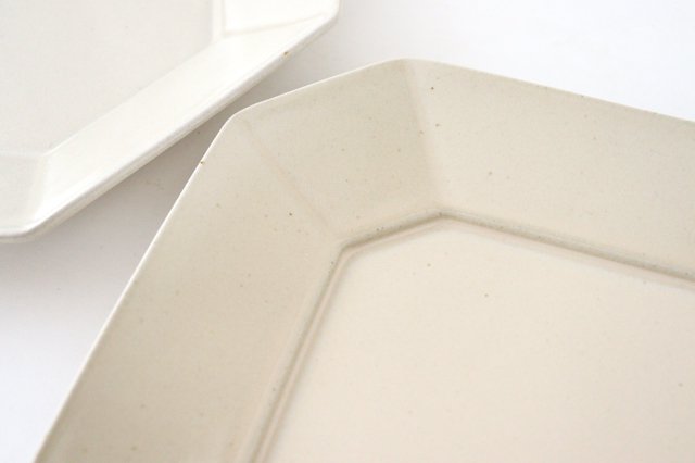 Kosen Kiln Octogonal Plate Beige L | Banko Ware