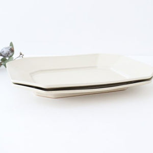 Kosen Kiln Octogonal Plate Beige L | Banko Ware