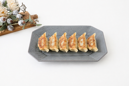Kosen Kiln Octogonal Plate Gray L | Banko Ware
