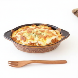Kosen Kiln Quiche Plate Margaret Brown Small | Banko Ware