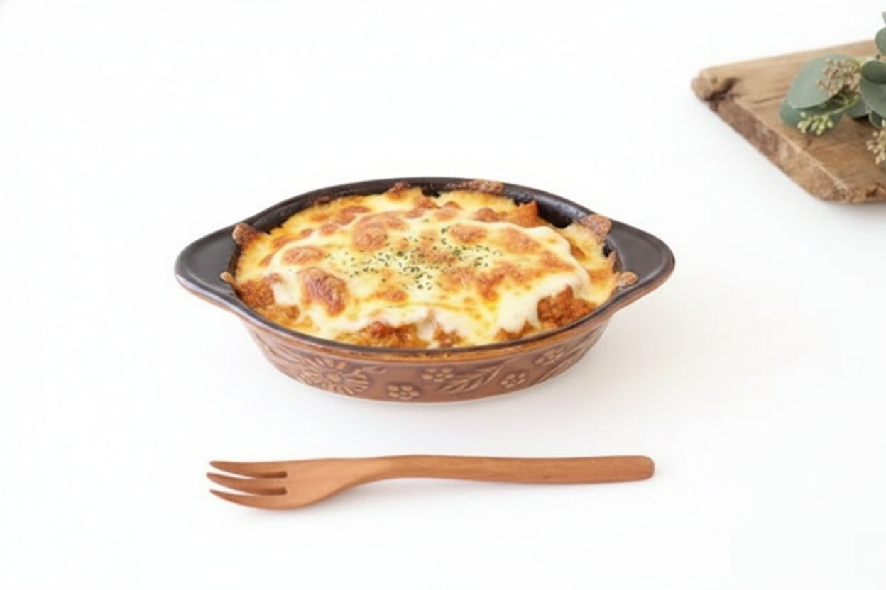 Kosen Kiln Quiche Plate Margaret Brown Small | Banko Ware