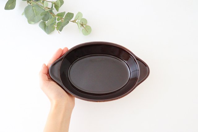 Kosen Kiln Quiche Plate Margaret Brown Small | Banko Ware