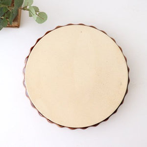 Kosen Kiln Quiche Plate Margaret Brown Large | Banko Ware