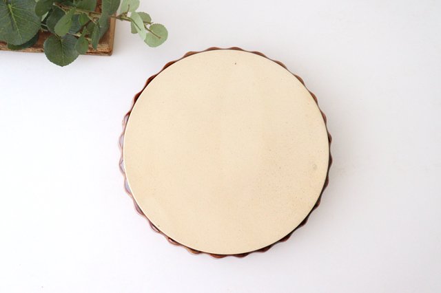 Kosen Kiln Quiche Plate Margaret Brown Large | Banko Ware