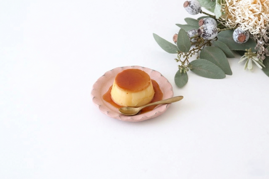 Flower-shaped Small Plate Pink | Shigaraki Ware