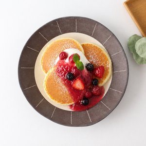 Rim Plate Line 24cm/9.4in | Shigaraki Ware