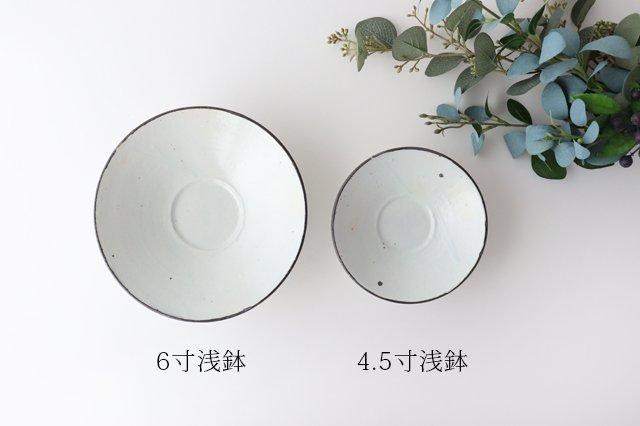 Shallow Bowl White 18cm/7.1in | Serving Bowl Shigaraki Ware