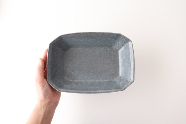 Furutani Seitosho Gray Glaze Octagonal Deep Bowl Small | Serving Bowl