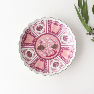 Rinkurou Kiln kotohogu Chrysanthemum Shaped Plate Pink 15cm/5.9in | Hasami Ware