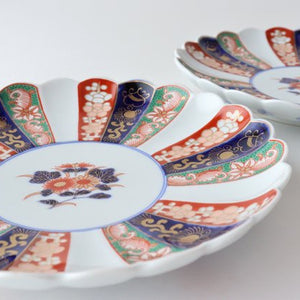 18cm/7.1in Plate, Chrysanthemum pattern, Porcelain, Rinkurou kiln, Hasami ware
