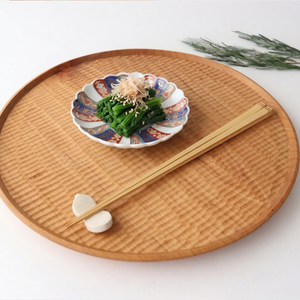 Rinkurou Kiln Sauce Plate Old Imari Chrysanthemum Pattern 9cm/3.5in | Hasami Ware