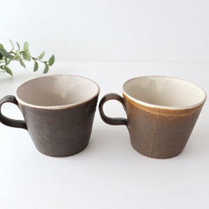 Mug black pottery Masaki Domoto Shigaraki ware