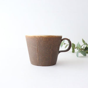 Mug black pottery Masaki Domoto Shigaraki ware