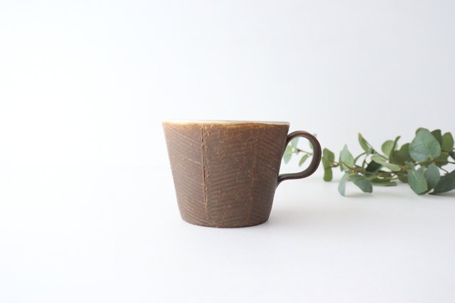 Mug black pottery Masaki Domoto Shigaraki ware