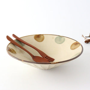 Ryukyu Drop Shallow Bowl | Serving Bowl Mino Ware