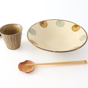 Ryukyu Drop Shallow Bowl | Serving Bowl Mino Ware