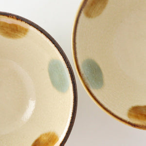 Kabuka bowl, small Ryukyu drop porcelain, Mino ware