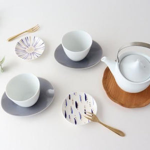 POTPURRI Gold Ultramarine Small Plates Pair Set