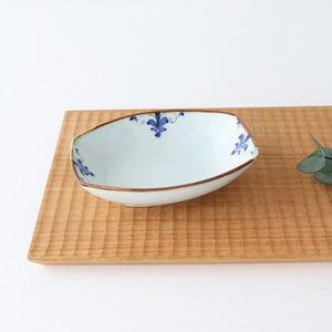 Boat-shaped small bowl LEAVES Porcelain Koyo Kiln Arita Ware