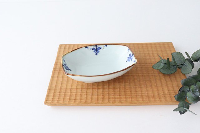 Boat-shaped small bowl LEAVES Porcelain Koyo Kiln Arita Ware