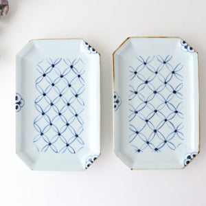 Octagonal Plate Shippo | Sushi Plate Arita Ware