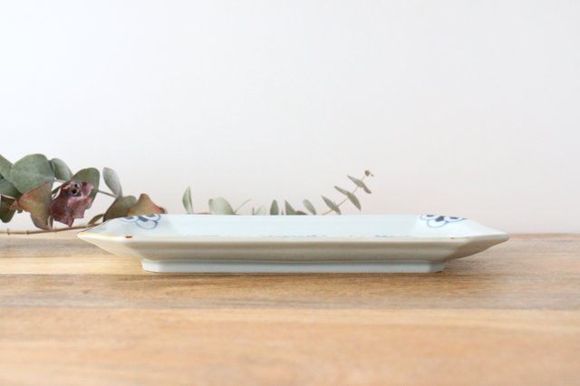 Octagonal Plate Chrysanthemum | Sushi Plate Arita Ware