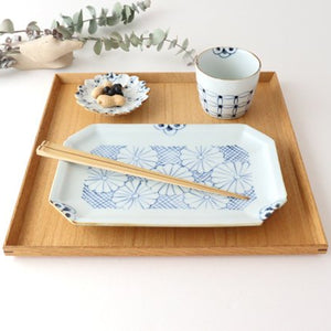 Octagonal Plate Chrysanthemum | Sushi Plate Arita Ware