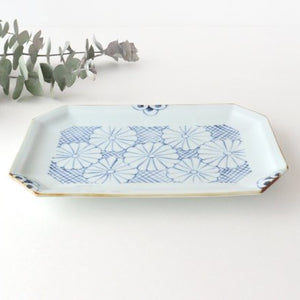 Octagonal Plate Chrysanthemum | Sushi Plate Arita Ware