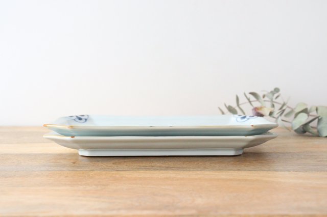 Octagonal Plate Chrysanthemum | Sushi Plate Arita Ware