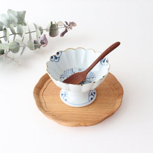 [Uchiru Special Order] Dessert Cup, Chrysanthemum Pattern, Porcelain, Dyed, Arita Ware