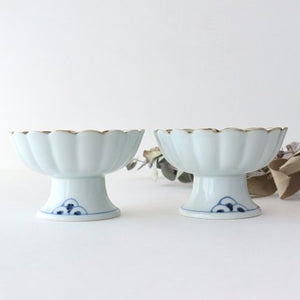 [Uchiru Special Order] Dessert Cup, Chrysanthemum Pattern, Porcelain, Dyed, Arita Ware