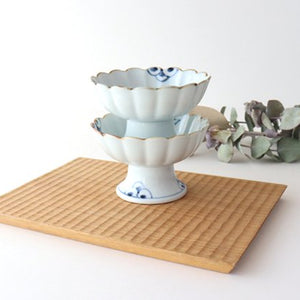 [Uchiru Special Order] Dessert Cup, Chrysanthemum Pattern, Porcelain, Dyed, Arita Ware