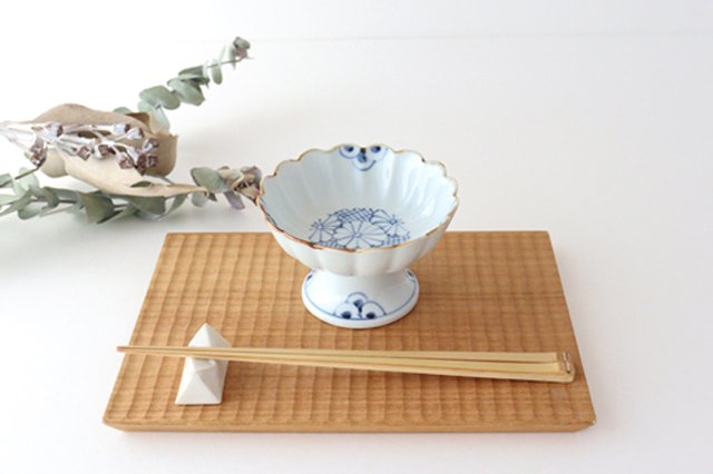 [Uchiru Special Order] Dessert Cup, Chrysanthemum Pattern, Porcelain, Dyed, Arita Ware