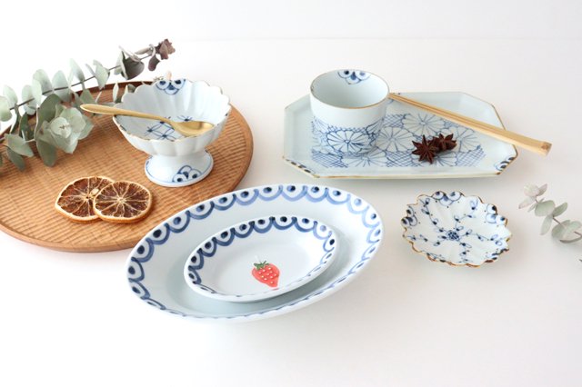 [Uchiru special order] Soba choko chrysanthemum pattern porcelain dyed Arita ware