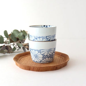 [Uchiru special order] Soba choko chrysanthemum pattern porcelain dyed Arita ware