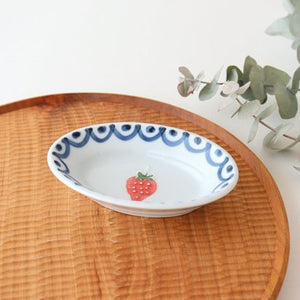 Small Oval Bowl Strawberry | Kobachi Arita Ware