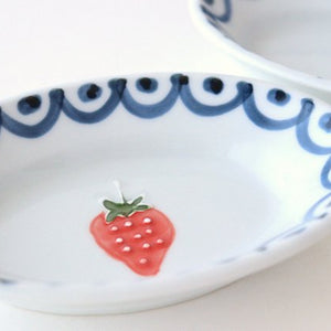 Small Oval Bowl Strawberry | Kobachi Arita Ware