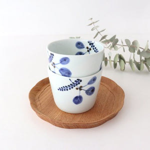 Soba choko dyed Konoha porcelain Koyo kiln Arita ware