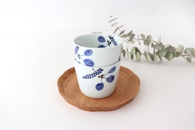 Soba choko dyed Konoha porcelain Koyo kiln Arita ware