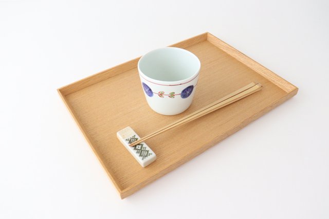 Soba choko, dyed Nishikimaru crest, porcelain, Koyo kiln, Arita ware